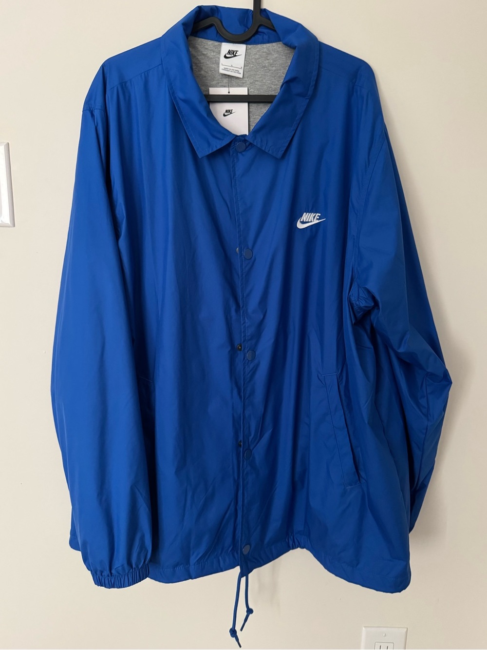 Nike Men’s Royal Blue Windbreaker Coach Jacket